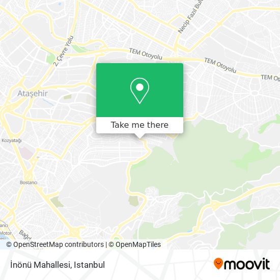 İnönü Mahallesi map