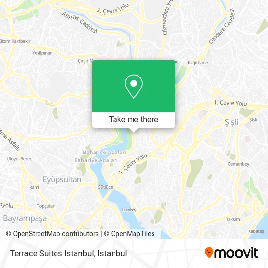 Terrace Suites Istanbul map