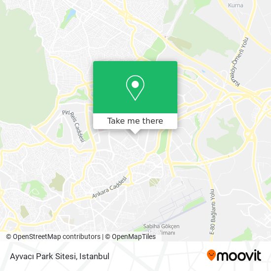 how to get to ayvaci park sitesi in pendik by bus cable car or metro