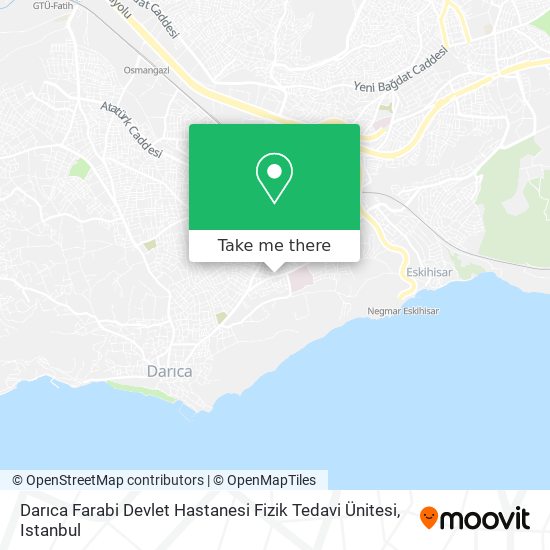 Darıca Farabi Devlet Hastanesi Fizik Tedavi Ünitesi map