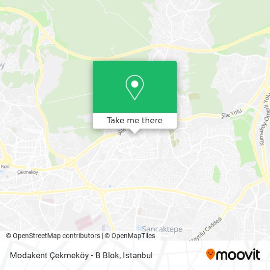 Modakent Çekmeköy - B Blok map