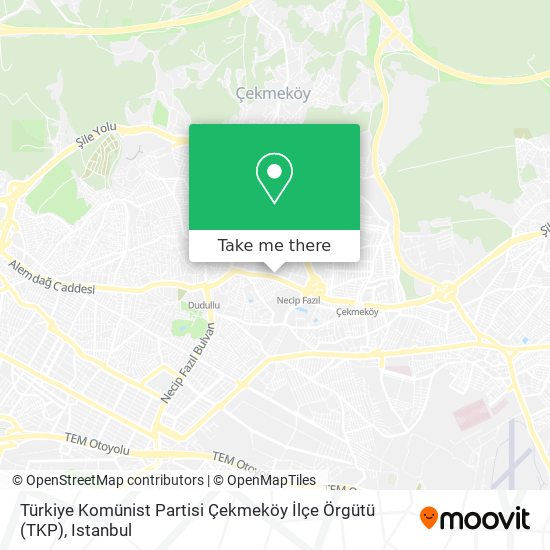 Türkiye Komünist Partisi Çekmeköy İlçe Örgütü (TKP) map