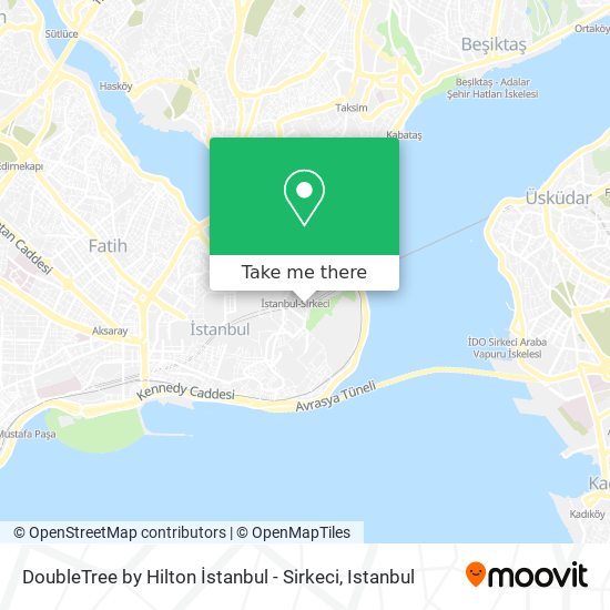 DoubleTree by Hilton İstanbul  - Sirkeci map