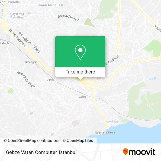 Gebze Vatan Computer map