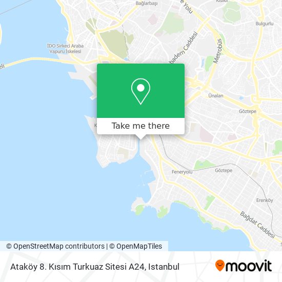 Ataköy 8. Kısım Turkuaz Sitesi A24 map