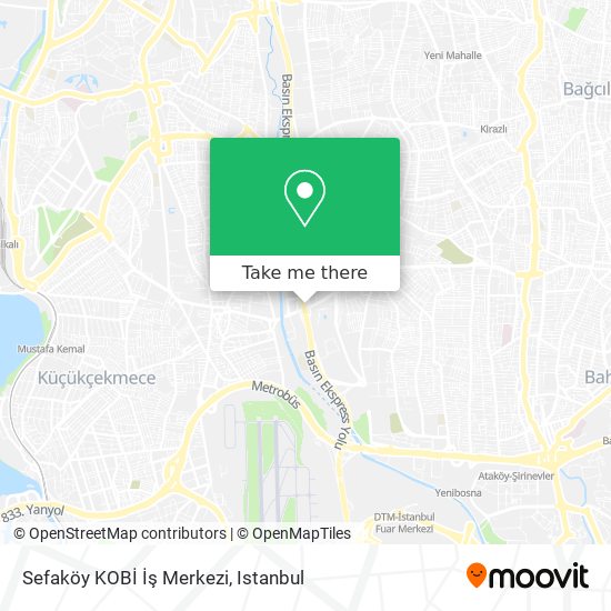 Sefaköy KOBİ İş Merkezi map