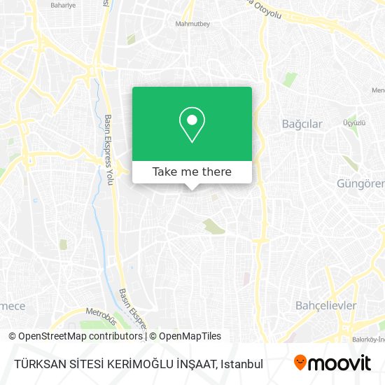 TÜRKSAN SİTESİ KERİMOĞLU İNŞAAT map