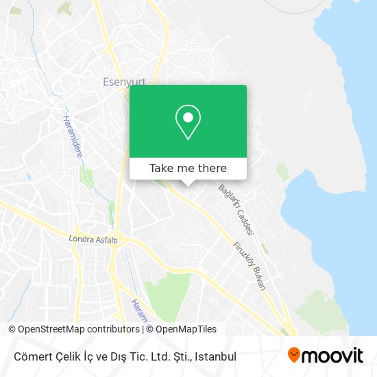 Cömert Çelik İç ve Dış Tic. Ltd. Şti. map