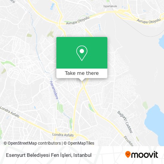 Esenyurt Belediyesi Fen İşleri map