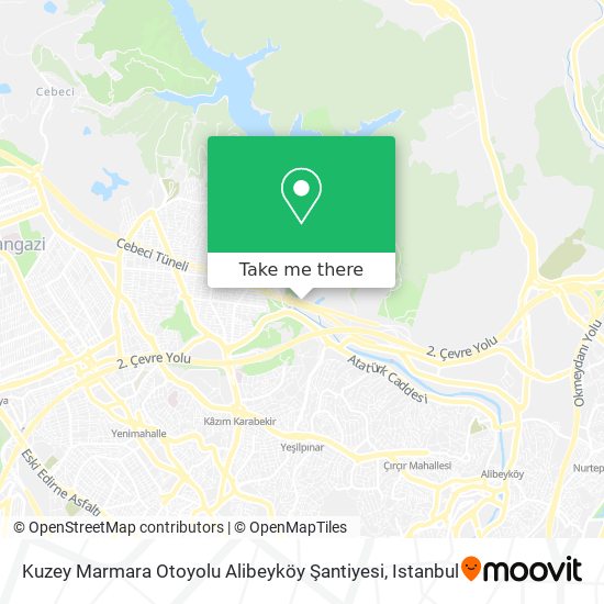 Kuzey Marmara Otoyolu Alibeyköy Şantiyesi map