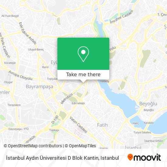 İstanbul Aydın Üniversitesi D Blok Kantin map