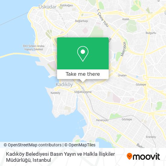 Kadıköy Belediyesi Basın Yayın ve Halkla İlişkiler Müdürlüğü map