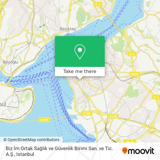 Biz  İm Ortak Sağlık ve Güvenlik Birimi San. ve Tic. A.Ş. map