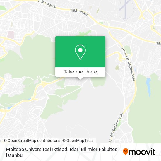Maltepe Universitesi Iktisadi Idari Bilimler Fakultesi map