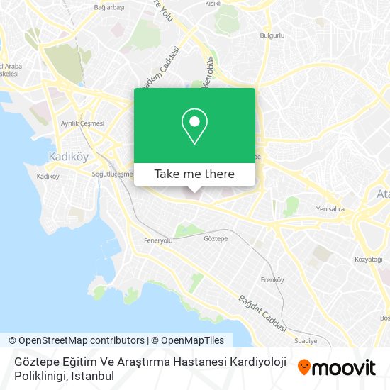 Göztepe Eğitim Ve Araştırma Hastanesi Kardiyoloji Poliklinigi map