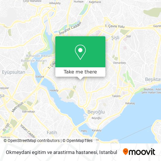 Okmeydani egitim ve arastirma hastanesi map