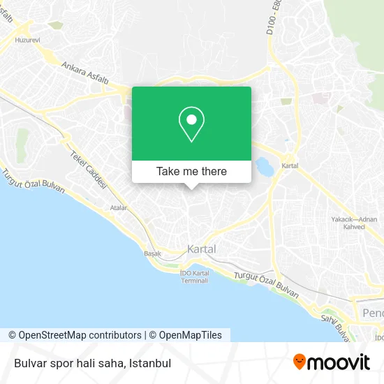 Bulvar spor hali saha map
