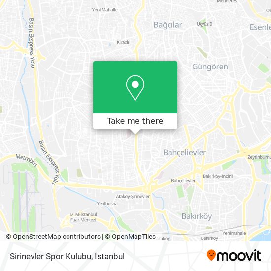 Sirinevler Spor Kulubu map