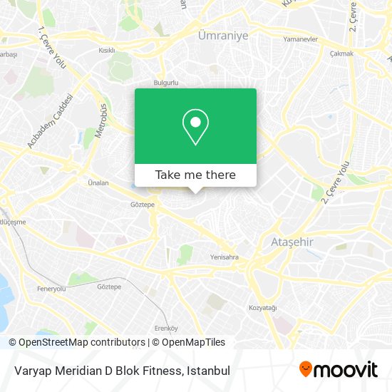 Varyap Meridian D Blok Fitness map