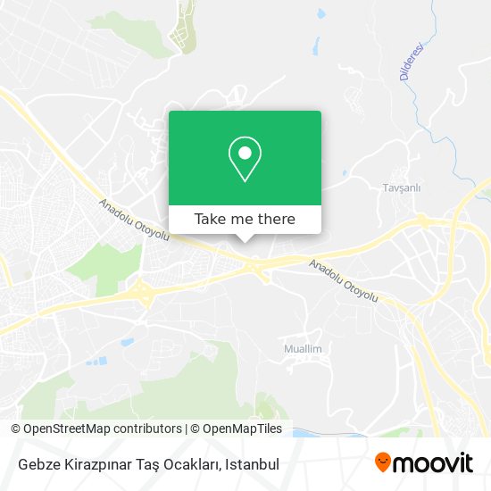 Gebze Kirazpınar Taş Ocakları map