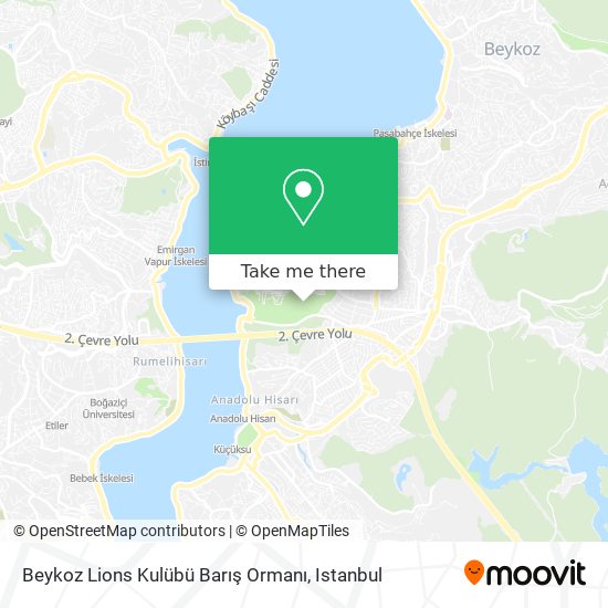 Beykoz Lions Kulübü Barış Ormanı map