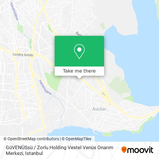 GüVENÜSsü / Zorlu Holding Vestel Venüs Onarım Merkezi map