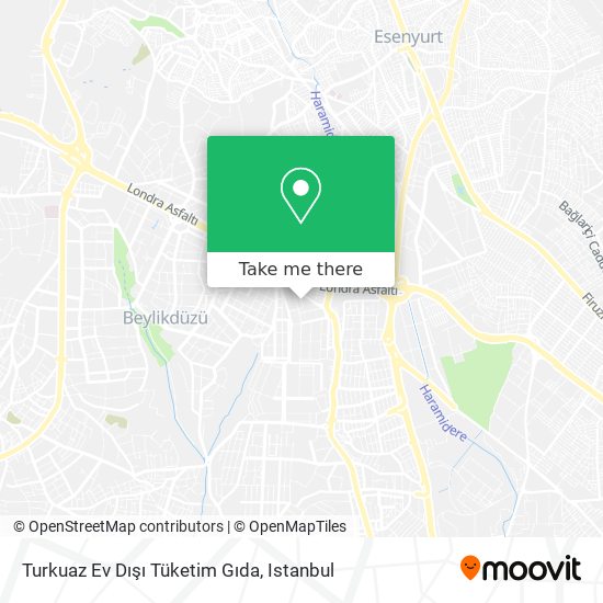 Turkuaz Ev Dışı Tüketim Gıda map