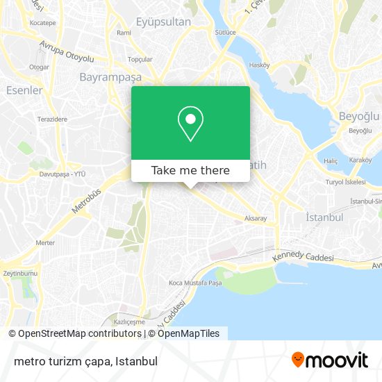 metro turizm çapa map