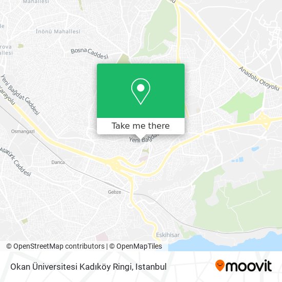 Okan Üniversitesi Kadıköy Ringi map