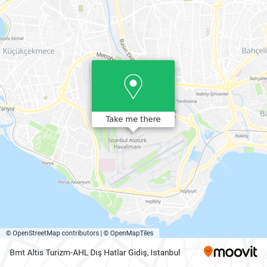 Bmt Altis Turizm-AHL Dış Hatlar Gidiş map
