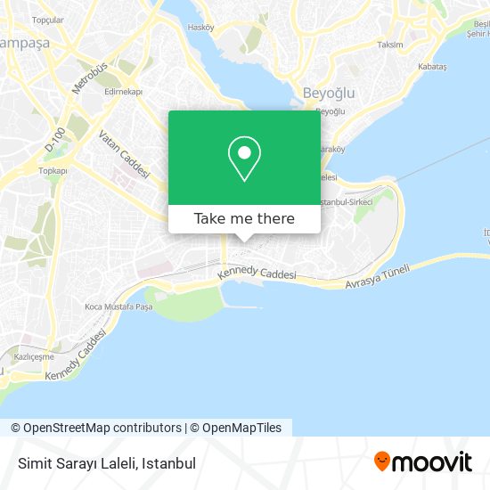 Simit Sarayı Laleli map