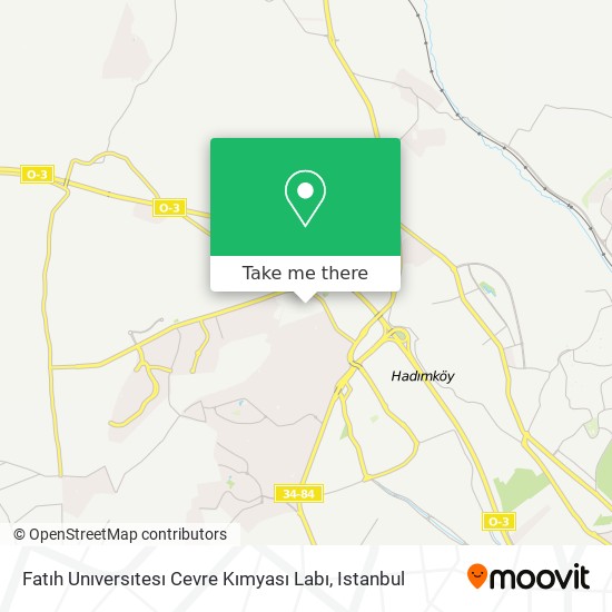 Fatıh Unıversıtesı Cevre Kımyası Labı map