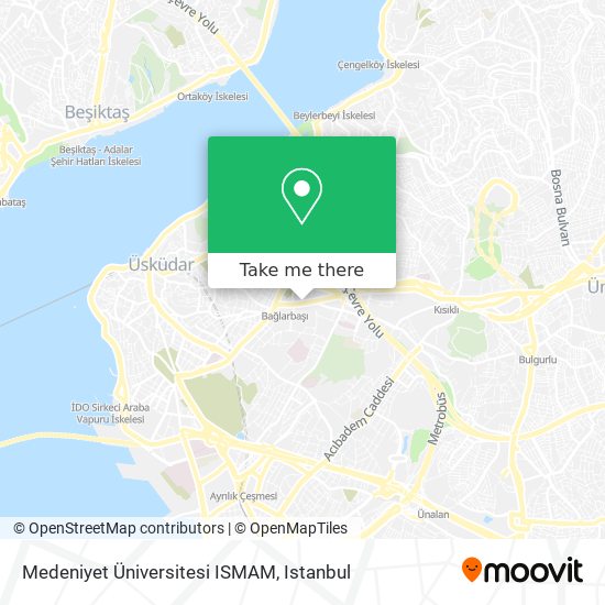 Medeniyet Üniversitesi ISMAM map