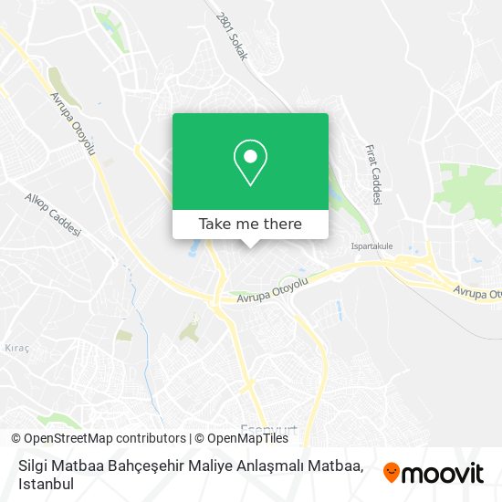 Silgi Matbaa Bahçeşehir Maliye Anlaşmalı Matbaa map