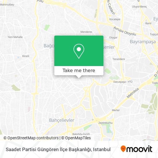 Saadet Partisi Güngören İlçe Başkanlığı map