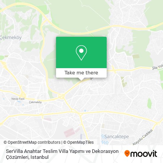 SerVilla Anahtar Teslim Villa Yapımı ve Dekorasyon Çözümleri map