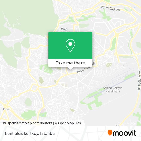 kent plus kurtköy map