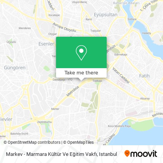 Markev - Marmara Kültür Ve Eğitim Vakfı map