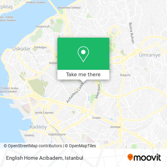 English Home Acibadem map