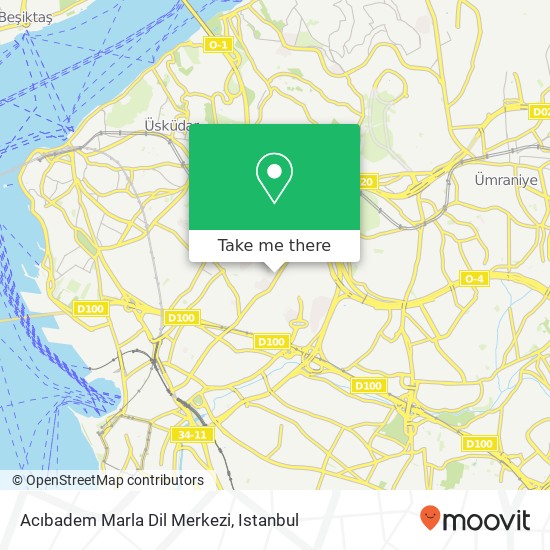 Acıbadem Marla Dil Merkezi map