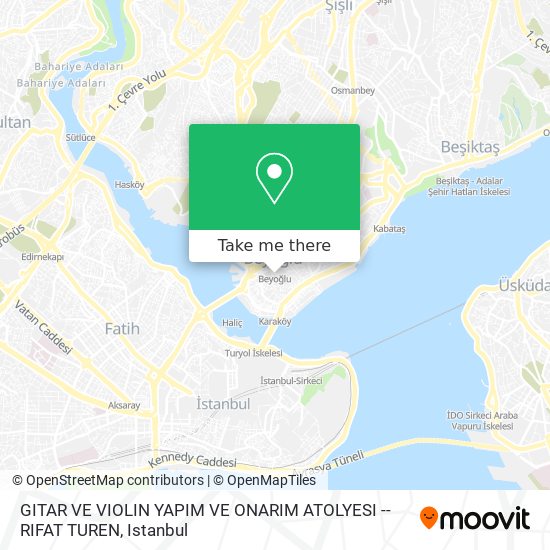 GITAR VE VIOLIN YAPIM VE ONARIM ATOLYESI --RIFAT TUREN map