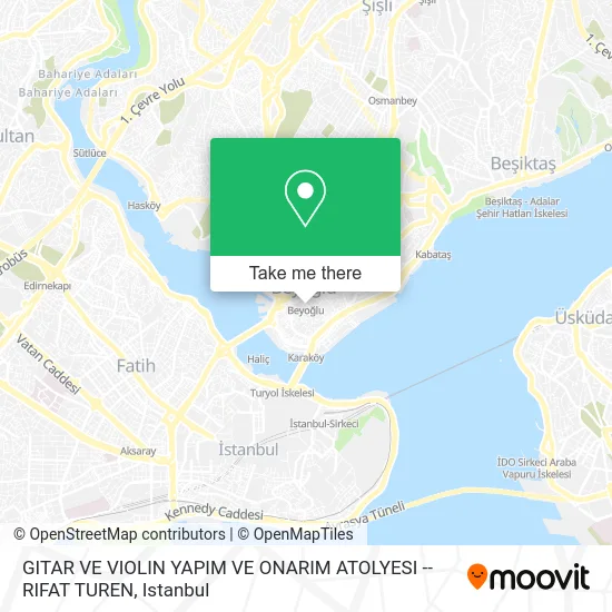 GITAR VE VIOLIN YAPIM VE ONARIM ATOLYESI --RIFAT TUREN map