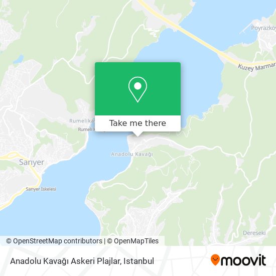 Anadolu Kavağı Askeri Plajlar map