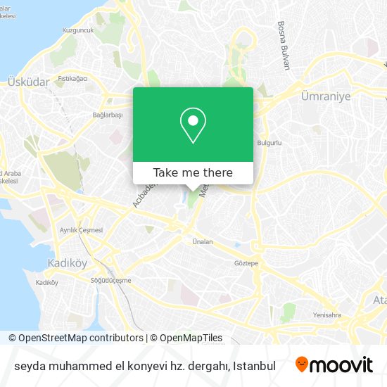 seyda muhammed el konyevi hz. dergahı map