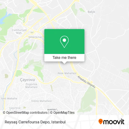 Reysaş Carrefoursa Depo map