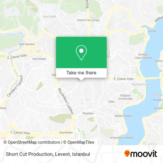 Short Cut Production, Levent map
