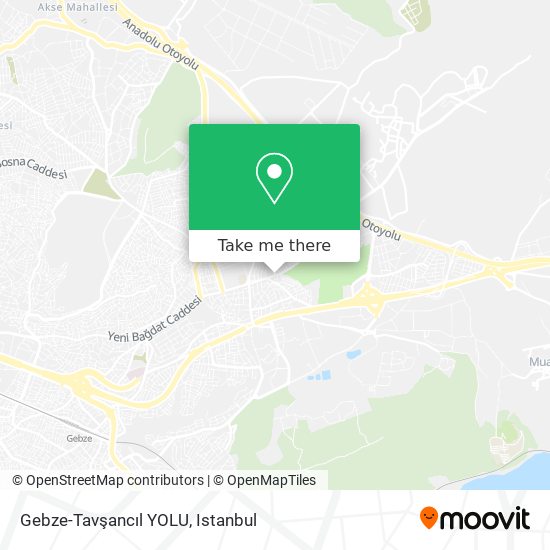 Gebze-Tavşancıl YOLU map