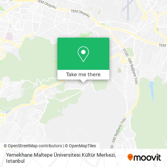 Yemekhane Maltepe Üniversitesi Kültür Merkezi map