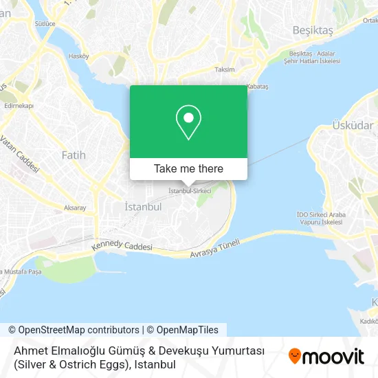 Ahmet Elmalıoğlu Gümüş & Devekuşu Yumurtası (Silver & Ostrich Eggs) map
