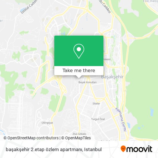 başakşehir 2.etap özlem apartmanı map